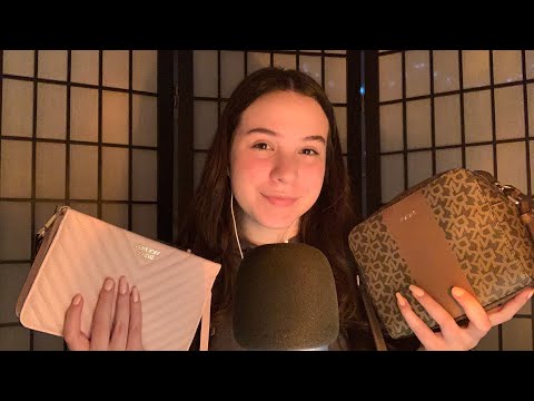 ASMR Leather Bags (Tapping, Scratching, and Whispering)