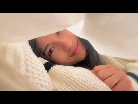 ASMR Gentle Talking & Breathing Through Anxiety with You (soft spoken rambling, layered tapping)