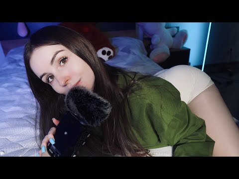 ASMR MOUTH SOUNDS & KISSES | FLUFFY MICRO BREATHING, OIL HANDS, TOUCHING YOUR FACE