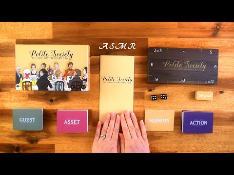 ASMR The Rules of "Polite Society" (the Jane Austen Board Game)