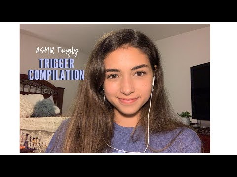 ASMR Trigger Compilation | (Tapping, Jewelry, Close-up Kisses, Unintelligible Whispers)