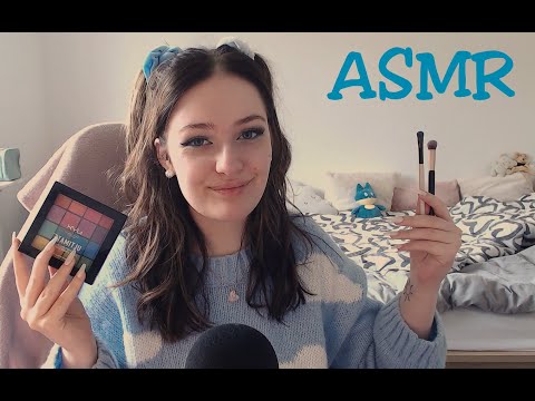 ASMR Get Ready With Me ❣️ ( Doing My Makeup + Tapping Sounds, Tingly Close-Up Whispers )