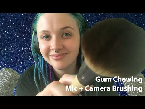 Gum Chewing, Mic + Camera Brushing ASMR 🔥💤 Mouth Sounds And Relaxing Strokes ✨