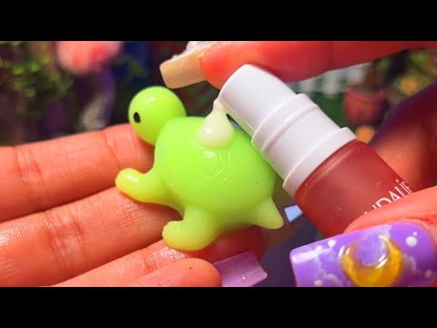 ASMR Mochi Squishy Turtle Spa & Shell Care 🐢✨ (Mouth Sounds, Crunchy & Fizzy Sounds)