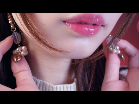Earrings ASMR Make You Sleepy😴 (closeup whispers & jewelry sounds)