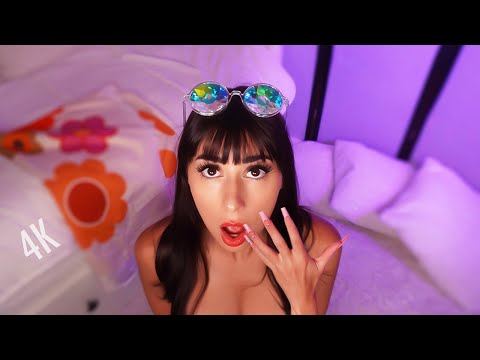 ASMR girl with no boundaries touches you at a party 🪩 personal attention, face touching, care