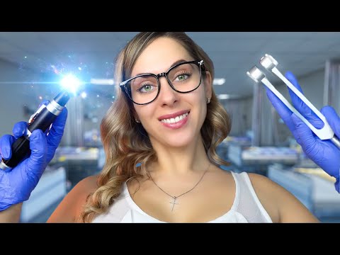 Deep Ear Cleaning ASMR, Hearing test, Ear exam Otoscope, Personal Attention for Sleep, Rain sounds