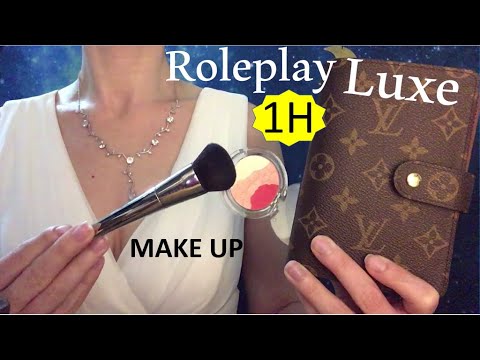 ASMR Roleplay 1H * LUXE & MAKE UP * triggers * Whispering tapping crinkling