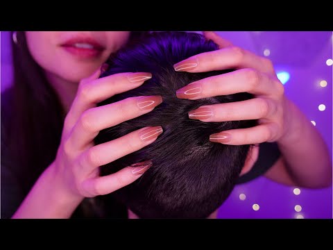 ASMR Scalp & Head Massage (Real Person) ~Hair Play, Scalp Scratching~