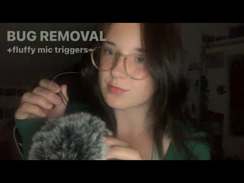 ASMR searching for bugs in your hair, fluffy mic triggers ❤️
