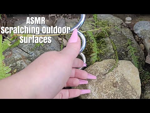 ASMR Scratching Outdoor Surfaces(SomeTapping)-No Talking,Lo-fi