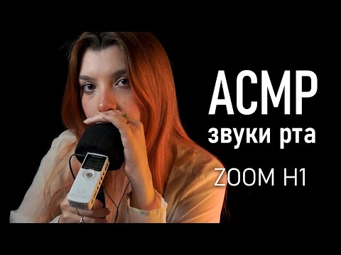 АСМР 🤍 очень близкие звуки рта + блеск для губ на ZOOM H1 / ASMR mouth sounds ZOOM H1