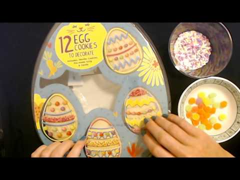 ASMR | Decorating Easter Egg Cookies (Soft Spoken)
