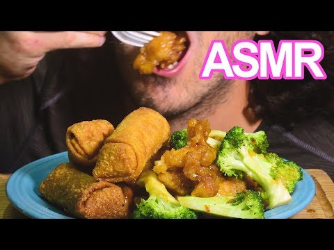 ASMR Chinese Chicken Egg Roll Feast ! (Soft + Crunchy Eating Sounds) NO TALKING 먹방