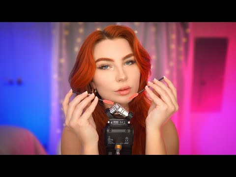 ASMR Testing My New Microphone w/ the TINGLIEST Triggers (Tapping, Mouth Sounds Visuals & More)