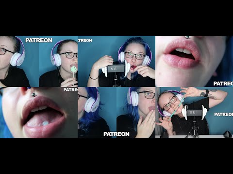 ASMR Patreon Exclusive TEASERS 👀 [Push Pop Lollipop, Spit Painting, Tongue Swirling + MORE] 😍