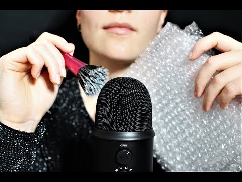 Ear tickling & Bubble wrap ASMR Whispers, Inaudible, Relax