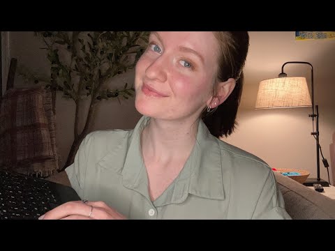 ASMR Roleplay | Your First Therapy Session (whispers, personal questions, keyboard tapping)