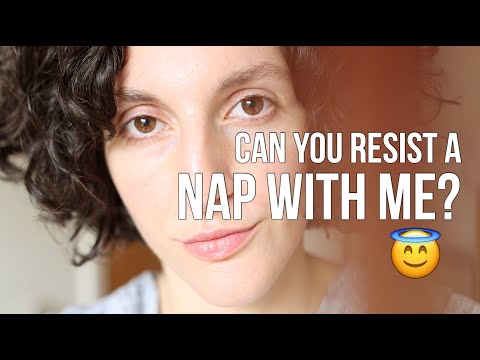 [ASMR] Can you resist a nap with me?...😇 (SOFT SPOKEN & whispered, face touching, COMFORTING words)