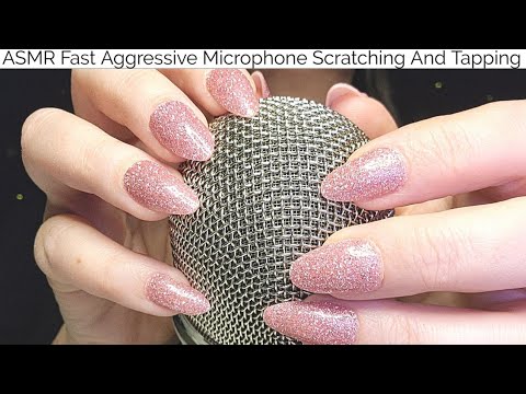 ASMR Fast Aggressive Microphone Scratching And Tapping-Custom Video For Ashley