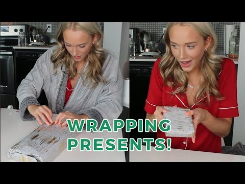 ASMR Wrapping Presents (Whispers, Paper, Crinkles, Cutting) | GwenGwiz