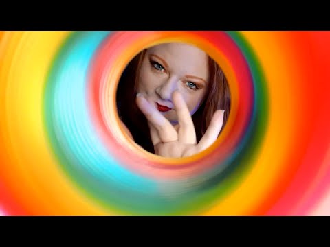 ASMR ☆ Playful and colorful triggers☆ Slinky💚 Big tube🧡 Soap bubbles❤ Popping candy 🍬 (no talking 🤫)