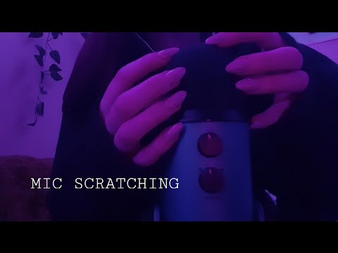 asmr | sensitive mic scratching with long nails (no talking)