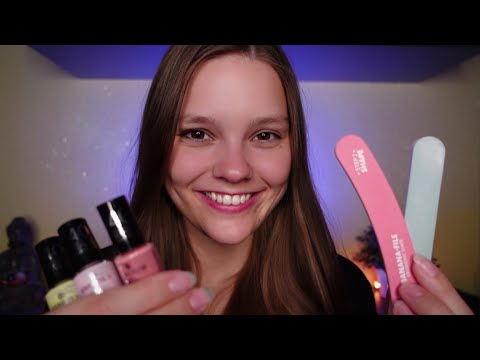 ASMR Nail Salon Roleplay (Layered Sounds, Personal Attention, Whispering)