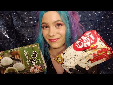 ASMR Trying Japanese Candy with Annatto | Crinkling, Crunching & Eating