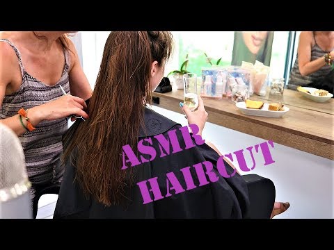 ASMR AT THE HAIRDRESSER - I GET A HAIRCUT -