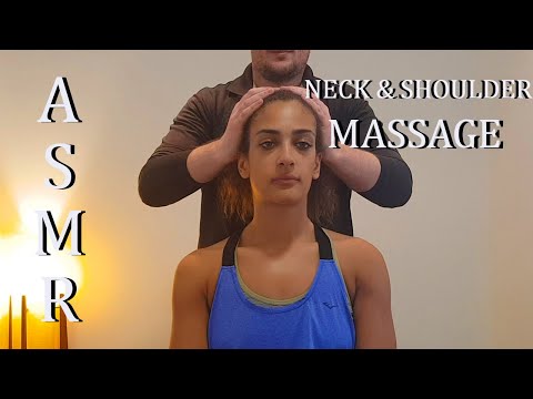 [ASMR]Seated Neck & Shoulder Massage Perfect to calm your anxiety [No Talking]