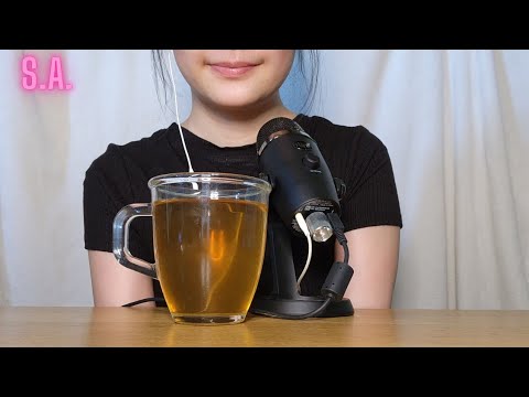 || ASMR || Green Tea Drinking Sounds (NOTALKING)