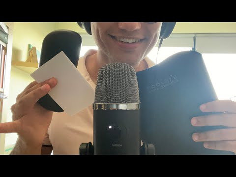 Paper Sounds And Leather Tapping ~ ASMR ~ Soft Spoken