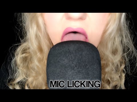 ASMR MIC LICKING (FOAM COVER) & TONGUE SWIRLS (NO TALKING)