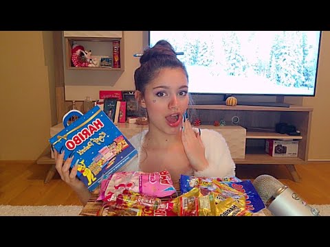 ASMR Haribo Gummy Candy (Soft Eating Sounds, Crackling Sounds...)