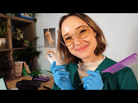 ASMR Realistic School Nurse 🩺💞 | Lice Check, General Check Up, Worksheet Help | Midwestern Accent