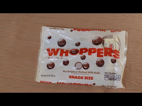 SNACK SIZE WHOPPERS ASMR EATING SOUNDS