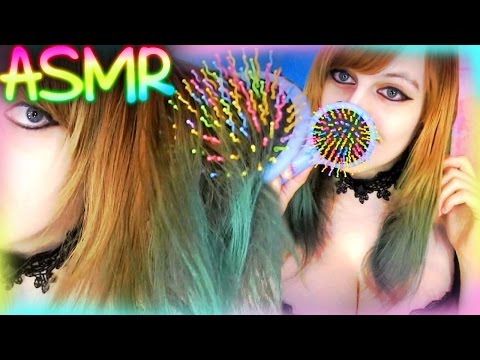 ASMR Hair Brushing ░ Brush Hair ♡ Whispering, Soft Spoken, Calming, Hair Salon ♡