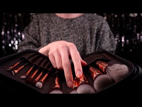 [ASMR]新しいブラシでじっくりとメイクしていきます - Doing Your Makeup Roleplay visual triggers(No Talking)