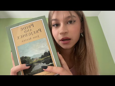 ASMR Book Tapping/Scratching !! + Page Turning and Soft Reading📚🤓