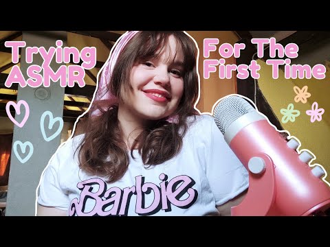 Trying asmr for the first time 💗
