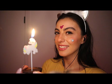 ASMR | Channel's First Birthday Celebration + Personal Attention