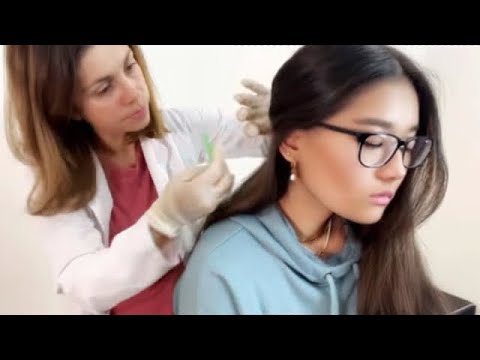 ASMR [Real Person] Scalp Exam & Hair Follicle Treatment on The Most Beautiful Hair