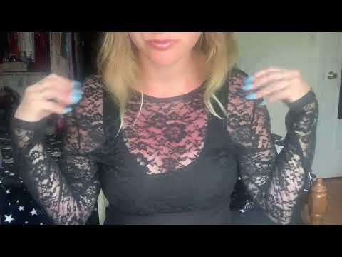 ASMR Pure Fabric Scratching on Lace Shirt & Tank Top (no talking, fast & aggressive)