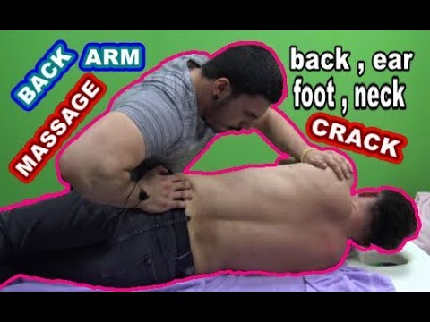 ASMR= MASSAGE BACK AND ARM= NECK CRACK - BACK CRACK - FOOT CRACK - EAR CRACK=boyun,bel,ayak kütletme