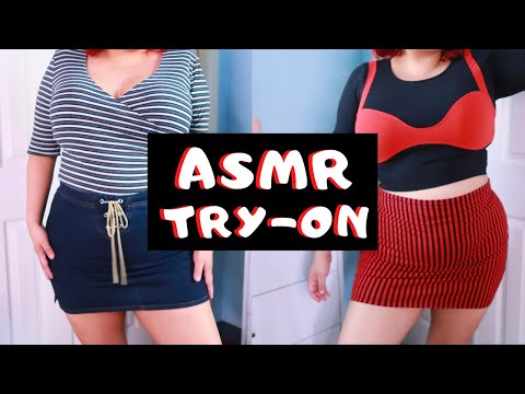 ASMR Clothes Try-on with Close-up Whispered Voiceover