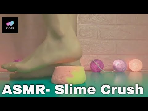 ASMR:: Trampling:: Barefoot crush cute slime:: 슬라임 밟는 듣기좋은 소리