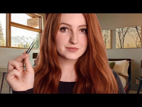 ASMR Tweezing Your Face (Tweezer Sounds, Personal Attention, Face Touching)