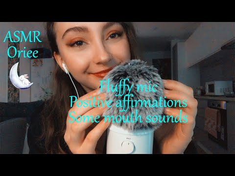ASMR | Positive affirmations & some mouth sounds with fluffy mic 🤯💞