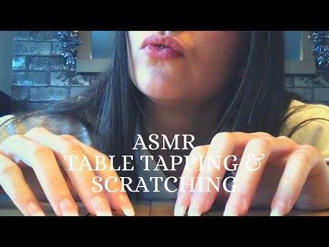 ASMR TABLE TAPPING AND SCRATCHING (No talking)